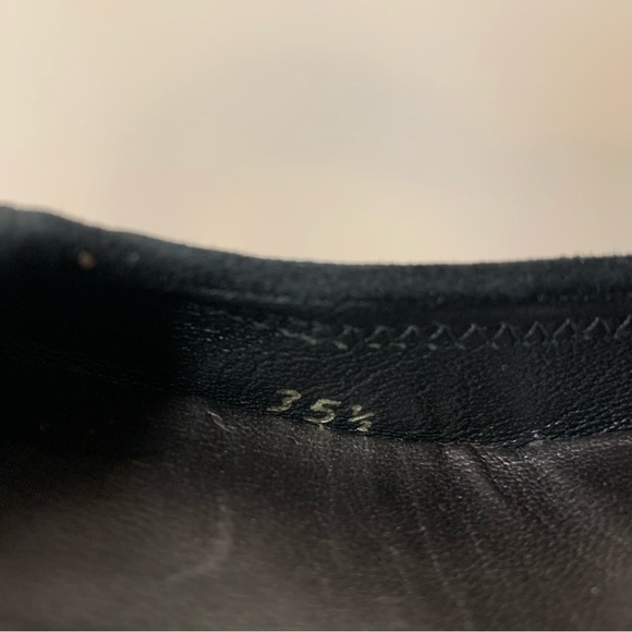 PRADA Black Suede Kitten Heels Size 35.5 US 5.5 - Picture 6 of 6